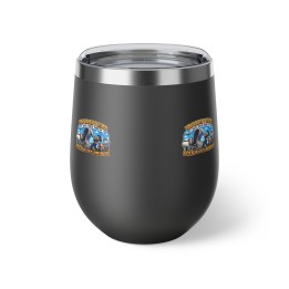 Copper Vacuum Insulated Cup 12oz - Personalized Airport Jet Bridge Cartoon Aviation Humor Tumbler - mockup